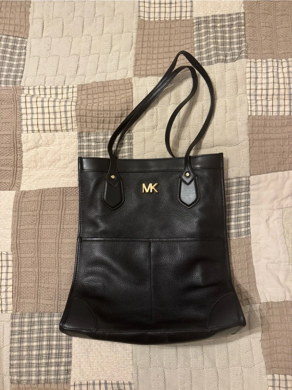 Michael Kors Bay Large Pebbled Leather Tote Bag